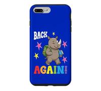 Un Enseignant Mignon de Rhino est de Retour à l'école Coque pour iPhone 7 Plus/8 Plus