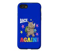 Un Enseignant Mignon de Rhino est de Retour à l'école Coque pour iPhone SE (2020) / 7/8