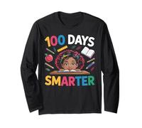 Un Enseignant Plus Intelligent de 100 Jours d'école est Heureux de Passer 100 Jours d'école Manche Longue