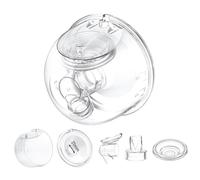 Un ensemble complet de gobelets collecteurs de lait avec bride de 21 mm uniquement compatible avec le tire-lait Momcozy S12 Pro/S9 Pro, pas pour S9/S12, pièces de rechange pour tire-lait Mom Cozy (21