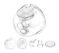 Un ensemble complet de gobelets collecteurs de lait avec bride de 27 mm uniquement compatible avec la pompe Momcozy S12 Pro/S9 Pro, pas pour S9/S12, pièce de pompe de rechange avec valve, bride