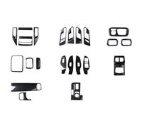 Un Ensemble Complet Garniture Panneau de Voiture pour Great Wall POER 2019 2020, Voiture ABS Décoratif D'intérieur Garniture - Auto-adhésif Accessoires de Voiture,Black