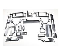 Un Ensemble Complet Garniture Panneau de Voiture pour Hon-da Stepwagon RG1 2006 RHD, Voiture ABS Décoratif D'intérieur Garniture - Auto-adhésif Accessoires de Voiture,Black1