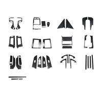 Un Ensemble Complet Garniture Panneau de Voiture pour Toyo-ta Land Cruiser 2008-2020, Voiture ABS Décoratif D'intérieur Garniture - Auto-adhésif Accessoires de Voiture,Low Configuration-A