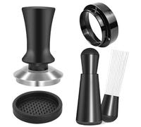 Un ensemble d'accessoires, distributeur de café et niveleur doseur, outils entonnoir à ingrédients, adapté 51Mm pour Café(A Black 1 set)