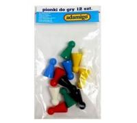 Un ensemble de 12 pions de jeu colorés - les compagnons parfaits pour votre divertissement Créez des moments inoubliables avec votre famille et vos amis