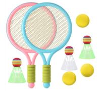 Un Ensemble de 8 Raquettes de Badminton/Tennis, adaptées aux Sports d'intérieur/d'extérieur, est Un pour Un Carnaval ou Un Anniversaire.