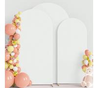 Un ensemble de housses en tissu arquées, très élastiques pour arches de mariage, toiles de fond de fête d'anniversaire, décors semi-circulaires, décorations de mariage, décorations de fête. 220*120cm,