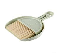 Un ensemble de mini balai et pelle à poussière indispensable conçu pour garder votre espace de vie bien rangé sans prendre de place (vert)
