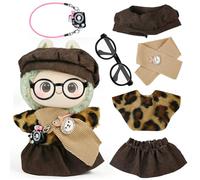 Un ensemble de vêtements pour poupée Labubu (sans poupée), accessoires au crochet faits à la main pour poupées Labubu d'environ 17 cm, tenue de qualité supérieure - Vêtements mignons pour se déguiser