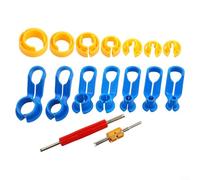Un ensemble d'outils indispensable pour tout mécanicien. Le kit d'outils de démontage de conduite de carburant de 16 pièces est conçu pour une utilisation facile