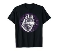 Un esprit de loup majestueux sous une nuit étoilée T-Shirt
