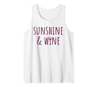 Un été Amusant pour Les Amateurs de Soleil et de vin Débardeur