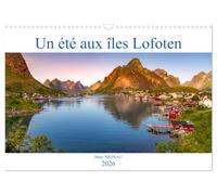 Un été aux Iles Lofoten (Calendrier mural 2026 DIN A3 horizontal), CALVENDO calendrier mensuel
