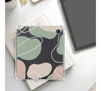 Un étui de mode beau, frais et transparent, avec un motif de blocs de couleurs de lignes simples peintes à la main. Housse de protection transparente en TPU, convient pour Kobo TPU