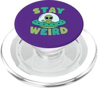 Un Extraterrestre Mignon Reste Un étrange OVNI dans l'espace Extraterrestre PopSockets PopGrip pour MagSafe
