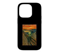 Un Extraterrestre Vert dans Le cri par Edvard Munch Funny Alien UFO Coque pour iPhone 14 Pro