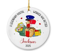 Un Facteur Légendaire A Pris Sa Retraite Décoration De Noël A Suspendre Décoratifs Ornement Suspendu Drôle Pendentif De Noël pour Salon Jardin Mariage