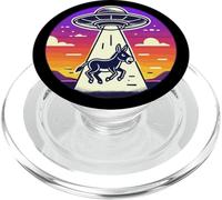 Un fermier d'âne enlevé un vaisseau spatial extraterrestre enlèvement spatial PopSockets PopGrip pour MagSafe