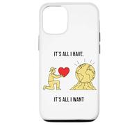 Un Fermier Offre Un Design Symbolique Minimaliste en Forme de cœur à la Terre Coque pour iPhone 12/12 Pro