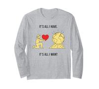 Un Fermier Offre Un Design Symbolique Minimaliste en Forme de cœur à la Terre Manche Longue