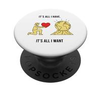 Un Fermier Offre Un Design Symbolique Minimaliste en Forme de cœur à la Terre PopSockets PopGrip Adhésif