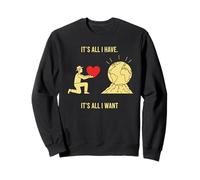 Un Fermier Offre Un Design Symbolique Minimaliste en Forme de cœur à la Terre Sweatshirt