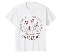 Un fermier passionné de poulets drôle, juste un enfant qui aime les poulets T-Shirt