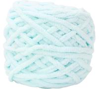 Un fil épais à rayures de glace -aiguille tricot couverture tissée ligne mocassins (bleu aqua)