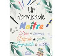 Un formidable Maître: Cadeau Maitre d'école remerciement , Cadeaux Maitre d ecole fin d annee , idée cadeau maitre d'école Original ... To Do List , Un Carnet d'école / collège