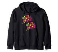 Un fouillis de pièces de Puzzle Sweat à Capuche