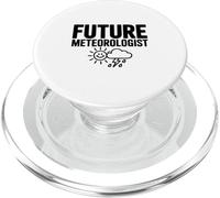 Un Futur météorologue passionné de météo pour Les prévisionnistes PopSockets PopGrip pour MagSafe