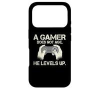 Un Gamer ne vieillit Pas il Monte en Niveau Lustiges Gaming Coque pour iPhone 17 Pro