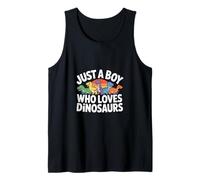 Un garçon drôle Qui Aime Les Dinosaures Dit Sarcastique Débardeur