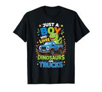 Un Garcon Qui Aime Dinosaures Et Camions T-Shirt