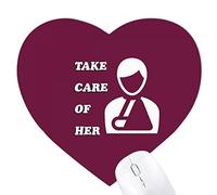 Un Garde du Corps des Hommes Jeux de Tapis de Souris en Forme de Coeur