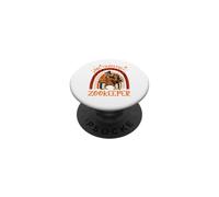 Un Gardien de Zoo Reconnaissant Thanksgiving Arc-en-Ciel PopSockets PopGrip Adhésif