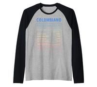 Un Gars colombien drôle Colombia Roots Manche Raglan