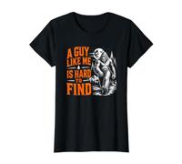 Un Gars comme Moi a du Mal à trouver Une randonnée Amusante dans la forêt de Bigfoot T-Shirt Graphique avec Valeur, Femme, Noir, XS