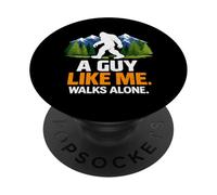 Un Gars comme Moi Marche Seul dans Les Arbres de la forêt de Bigfoot Sasquatch PopSockets PopGrip Adhésif