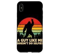 Un Gars comme Moi ne Fait Pas de Selfies Bigfoot Sasquatch Rock on Coque pour iPhone XS Max