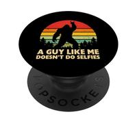 Un Gars comme Moi ne Fait Pas de Selfies Bigfoot Sasquatch Rock on PopSockets PopGrip Adhésif