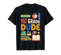 Un Gars de première année rentre à l'école, élève du Primaire T-Shirt Graphique avec Valeur