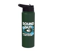 Un gars du son comme un gars normal mais une ingénierie audio plus cool Stainless Steel Insulated Water Bottle