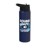 Un gars du son comme un gars normal mais une ingénierie audio plus cool Stainless Steel Insulated Water Bottle