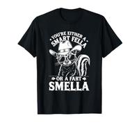 Un gars intelligent ou une mouffette de cowboy qui sent le pet T-Shirt
