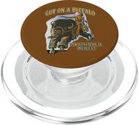 Un Gars sur Un Buffle Frappe Cette Cougar dans la Figure du Western rétro PopSockets PopGrip pour MagSafe