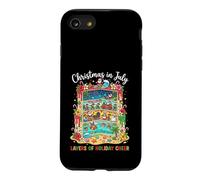 Un gâteau Tropical pour Noël en Juillet, des Couches de Joie des Fêtes Coque pour iPhone SE (2020) / 7/8
