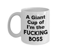 Un Géant Du Genre « Je Suis Le Putain De Patron » Tasse À Café Porcelaine Tasses Impression Tasse 330Ml Pour Chocolat Chaud Collègue Homme