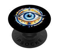 Un Globe oculaire Mauvais œil PopSockets PopGrip Adhésif